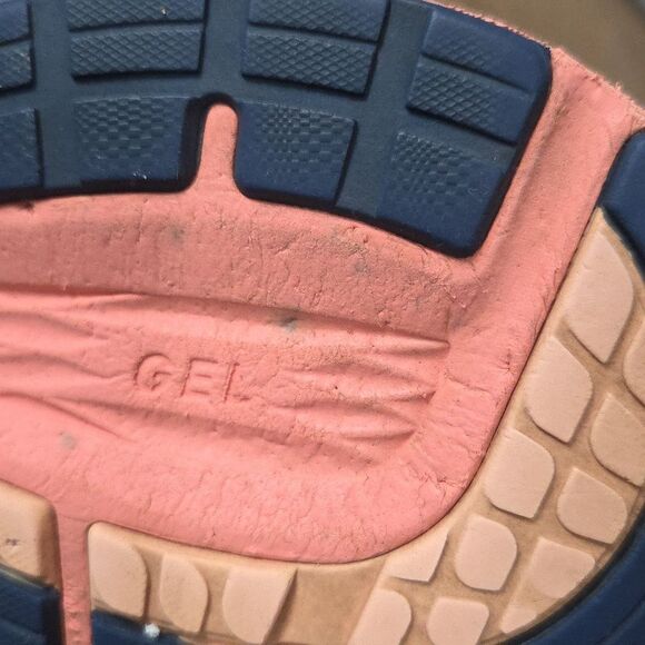 ASICS Women’s Dynaflyte 2 Running Sneakers Shoes Navy And Peach Sz 10M - Picture 7 of 10